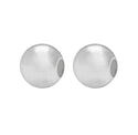 10pcs 925 Sterling Silver Large Hole Round Spacer Beads, Size Selections: 6mm/8mm/10mm