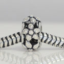 1pc Solid 925 Sterling Silver Cute Flower Bead, Compatible with Pandora All Other Charm Bracelet, EC543