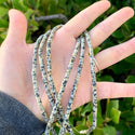 Natural Dalmatian Jasper Gemstone Heishi Tube Rondelle Beads, 4x2mm/Small, Hole ID 0.9mm, 14.5 Inch/1 Strand, GH-C7