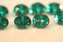 24pcs Adabele Austrian Faceted Rondelle Crystal Beads #5040, Emerald (Green), Size Selections: 6x4mm, 8x6mm, 10x8mm