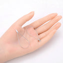 50pcs 304 Surgical Stainless Steel Teardrop Beading Hoop Findings