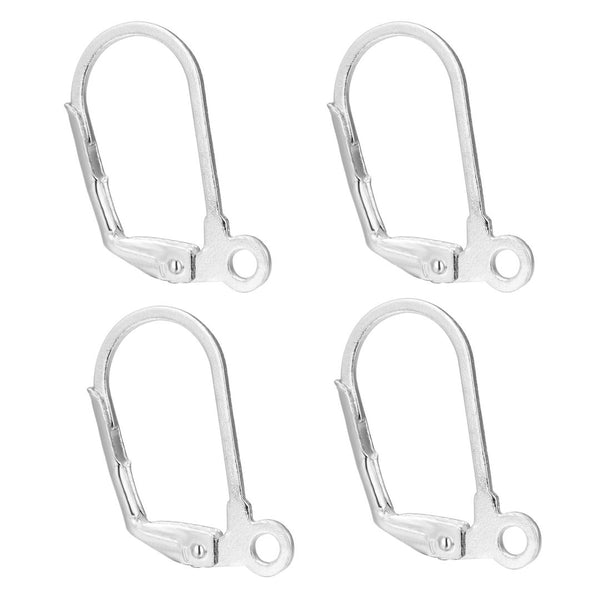 20pcs Tarnish Resistant Leverback Earring Hooks, Open Jump Ring, 18K Yellow Gold Plated Brass, 19mm, BF196