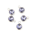 10pcs Grade A June Alexandrite Birthstone Charm Drops, Stainless Steel, Tarnish Resistant, 10mm, CCP30-6