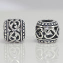 1pc Solid 925 Sterling Silver Infinite Love Charm Heart Love Bead, Compatible with Pandora All Other Charm Bracelet, EC227