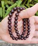 1 Strand Stretch Natural Dark Red Garnet Beaded Gemstone Bracelet, 8mm Bead, Length Selections: 7 inch/7.5 inch/8 inch/8.5 inch