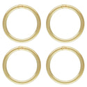 20pcs Real 1/20 14K Gold Filled Closed Jump Rings, 0.64mm/22 Gauge, Size Selections: 4mm/5mm/6mm