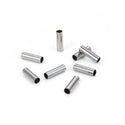 100pcs 304 Stainless Steel Round Tube Connectors – 15mm Length, 1.5mm Hole, Sleek Finish