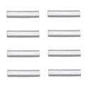 100pcs Tarnish Resistant Small Tiny Straight Tubes, Sterling Silver Plated Brass, 5x1mm, Hole ID 0.6mm, BF30-1