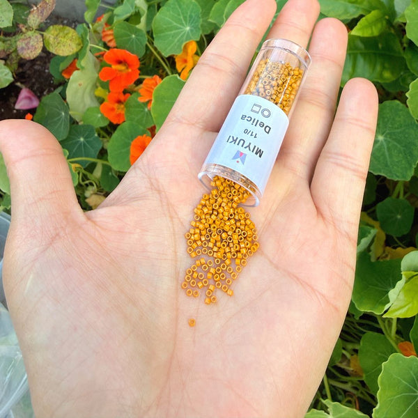7.5g Miyuki Delica 11/0 Seed Beads, Duracoat Opaque Hawthorne DB2106