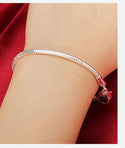 5pcs 3mm Snake Chain Bracelets, Sterling Silver Plated Brass, Size Selections: 7 inch/7.5 inch/8 inch/8.5 inch