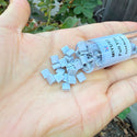 10g Miyuki Full Tila Square Seed Beads 5x5mm, Frost Rainbow Icy Grey TL-498FR
