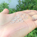 20pcs 925 Sterling Silver Open Jump Rings, 0.9mm/19 Gauge, Size Selections: 4mm/6mm/8mm/10mm/12mm