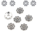 200pcs Infinity Spiral Design Bead Caps, 10mm Bead End Caps, Antique Silver, MC-AB20