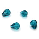 24pcs Adabele Austrian Faceted Teardrop Crystal Beads #5500, Emerald Green, 10mm x 8mm, Hole ID 1.1mm, SST-1024