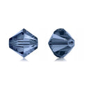 100pcs Preciosa Faceted Bicone Crystal Beads, Montana (Blue), Size Selections: 3mm/4mm/6mm