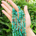 Natural Green Agate Gemstone Smooth Tumbled Pebble Beads, Irregular, 8mm-10mm, Hole ID 1mm, 1 Strand/15 Inch, GZ3-3