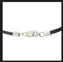 5pcs 925 925 Sterling Silver Tube Cord End Cap Clasps, Glue In Cord End, 27mm, Hole ID 4mm, SS178-4