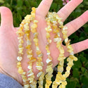 Natural Yellow Opal Gemstones Chip Beads, Free Form, 5mm-8mm, Hole ID 1mm, 1 Strand/31 Inch, GZ1-35