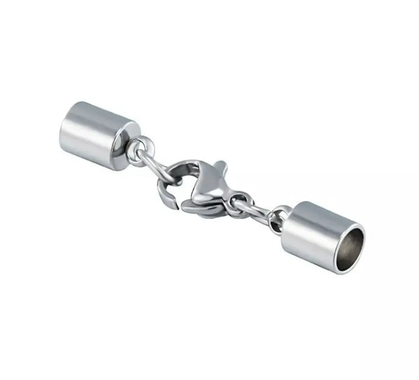 20 Sets 1mm 304 Stainless Steel Tube Cord End Caps – Glue-In Endcap Clasps (1mm/1.5mm/2mm/2.5mm/3mm)