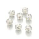 50pcs Tarnish Resistant Artistic Filigree Round Beads, Sterling Silver Plated Brass, Size Selections: 6mm/8mm/10mm