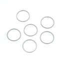 20pcs 304 Surgical Stainless Steel Round Hoop Link Findings – Open Back Bezel Connectors (12mm/16mm/20mm)