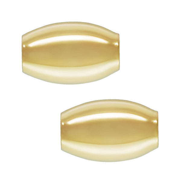 10pcs Real 1/20 14K Gold Filled Small Oval Beads, 3x5mm, Hole ID 1mm, JK2-L1