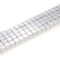 Grade A Natural Hematite Gemstone Cube Beads, Silver Plated, 2 strands/190pcs Beads, 4mm/Small Tiny, Hole ID 1mm, GFC-K2
