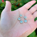200pcs 6-Petal Flower Beads, 7.2mm Double Sided Small Spacer Beads, Antique Silver, Hole ID 1.3mm, MC-M9