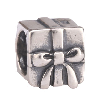 Solid 925 Sterling Silver Gift Box Charm Box of Surprise Bead