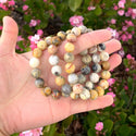 1 Strand Stretch Natural Crazy Lace Agate Beaded Gemstone Bracelet, 10mm Bead, Length Selections: 7 inch/7.5 inch/8 inch/8.5 inch