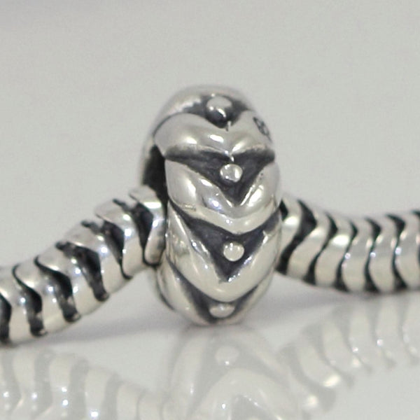 1pc Solid 925 Sterling Silver Promise Bead Charm, Compatible with Pandora All Other Charm Bracelet, EC113