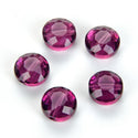 25pcs Adabele Austrian Faceted Flat Round Coin Crystal Beads #5052, Amethyst, 8mm, Hole ID 1mm, SSMR811