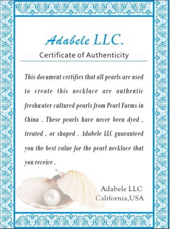 Adabele Natural Potato Round Pearl Beads, White Cultured Freshwater Pearls, 5- 6mm, 1 Strand/14 Inch, FP3-56