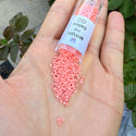 7.5g Miyuki Delica 11/0 Seed Beads, Duracoat Opaque Dyed Dark Salmon DB2112