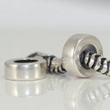1pc 925 Sterling Silver Rubber Charm Holder Bead Stopper, Compatible with Pandora All Other 3mm Charm Bracelet, EC422