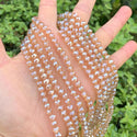500pcs Creative Club Faceted Rondelle Crystal Glass Beads, Golden Shadow, 6x4mm, Hole ID 1mm, CCR628