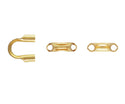 20pcs Real 1/20 14K Gold Filled Wire Guards Cable Thimble, Hole ID Selections: 0.5mm/0.8mm/1.14mm