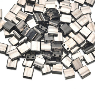 10g Miyuki Full Tila Square Seed Beads 5x5mm, Opaque Nickel-plated (TL-190)