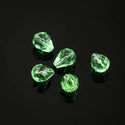 24pcs Adabele Austrian Faceted Teardrop Crystal Beads #5500, Peridot Green, 10mm x 8mm, Hole ID 1.1mm, SST-1016