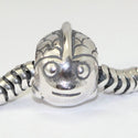 1pc Gold Plated Sterling Silver Happy Fish Charm Bead, Compatible with Pandora All Other Charm Bracelets, EC649