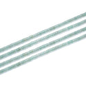 Natural Green Aventurine Gemstone Heishi Tube Rondelle Beads, 4x2mm/Small, Hole ID 0.9mm, 14.5 Inch/1 Strand, GH-C14