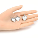 5pcs 316 Surgical Stainless Steel Living Memory Floating Lockets "Forever in My Heart", 20mm Heart Waterproof Pendants, MP-B2
