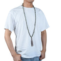 Adabele Premium 108 Mala Bead Tassel Necklace, 8mm Natural Grade A Labradorite Gemstone, Buddhist Japa Prayer Beaded Jewelry RGN2