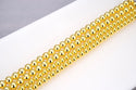 Grade A Natural Hematite Gemstone Round Beads, Gold Plated, 15 Inch/1 Strand, Size Selections: 6mm/8mm/10mm