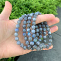 1 Strand Stretch Natural Grade A Labradorite Beaded Gemstone Bracelet, 8mm Bead, Length Selections: 7 inch/7.5 inch/8 inch/8.5 inch