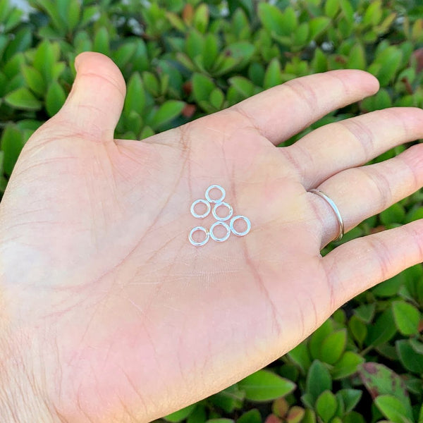 20pcs 925 Sterling Silver Open Jump Rings, 1mm/18 Gauge, Size Selections: 4mm/6mm/8mm/10mm/12mm