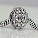 1pc Solid 925 Sterling Silver Large Ancient Lock Charm Good Luck Bead, Compatible with Pandora All Other Charm Bracelet, EC169
