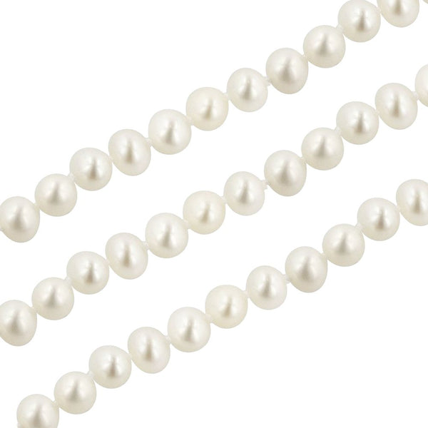Adabele Natural AAA Grade Round Pearl Beads, White Cultured Freshwater Pearls, 4 - 5mm, 1 Strand/14 Inch, FPA-45
