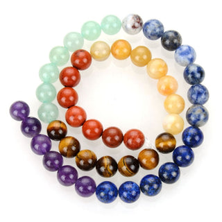 Mixed Gemstone Round Beads, Amethyst, Lapis Lazuli, Blue Sodalite, Aventurine, Tiger Eye, Yellow Jade, Red Jasper Stone Beads, 1 Strand/15 Inch, Size Selections: 6mm/8mm/10mm
