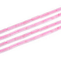 Natural Pink Rose Quartz Gemstone Cylinder Tube Beads, 13x4mm, Hole ID 1mm, 14.5 Inch/1 Strand, GH-H1